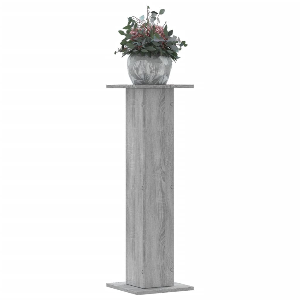Taimealused 2 tk, hall Sonoma, 30x30x95 cm, tehispuit