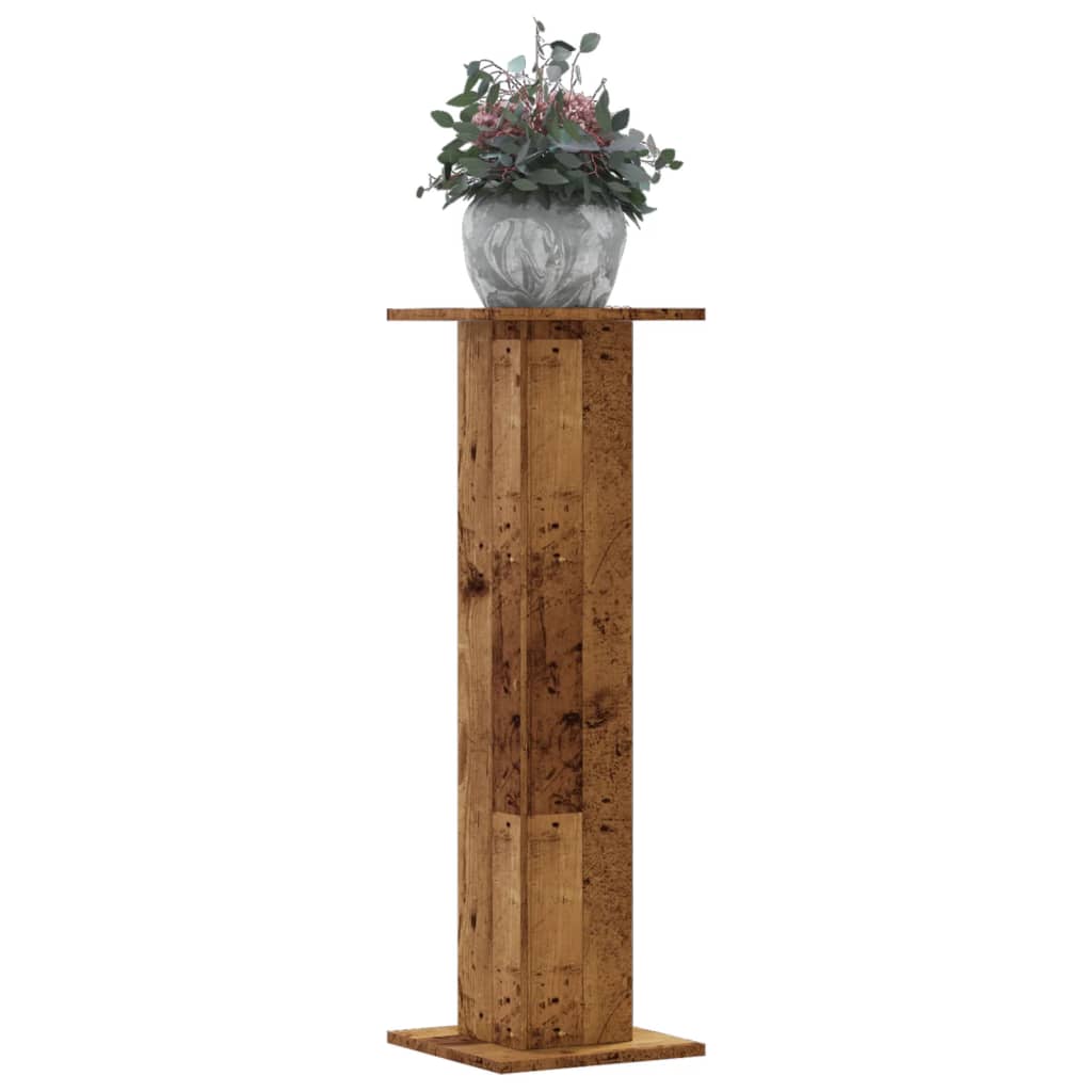 Taimealused 2 tk, vana puit, 30 x 30 x 95 cm, tehispuit