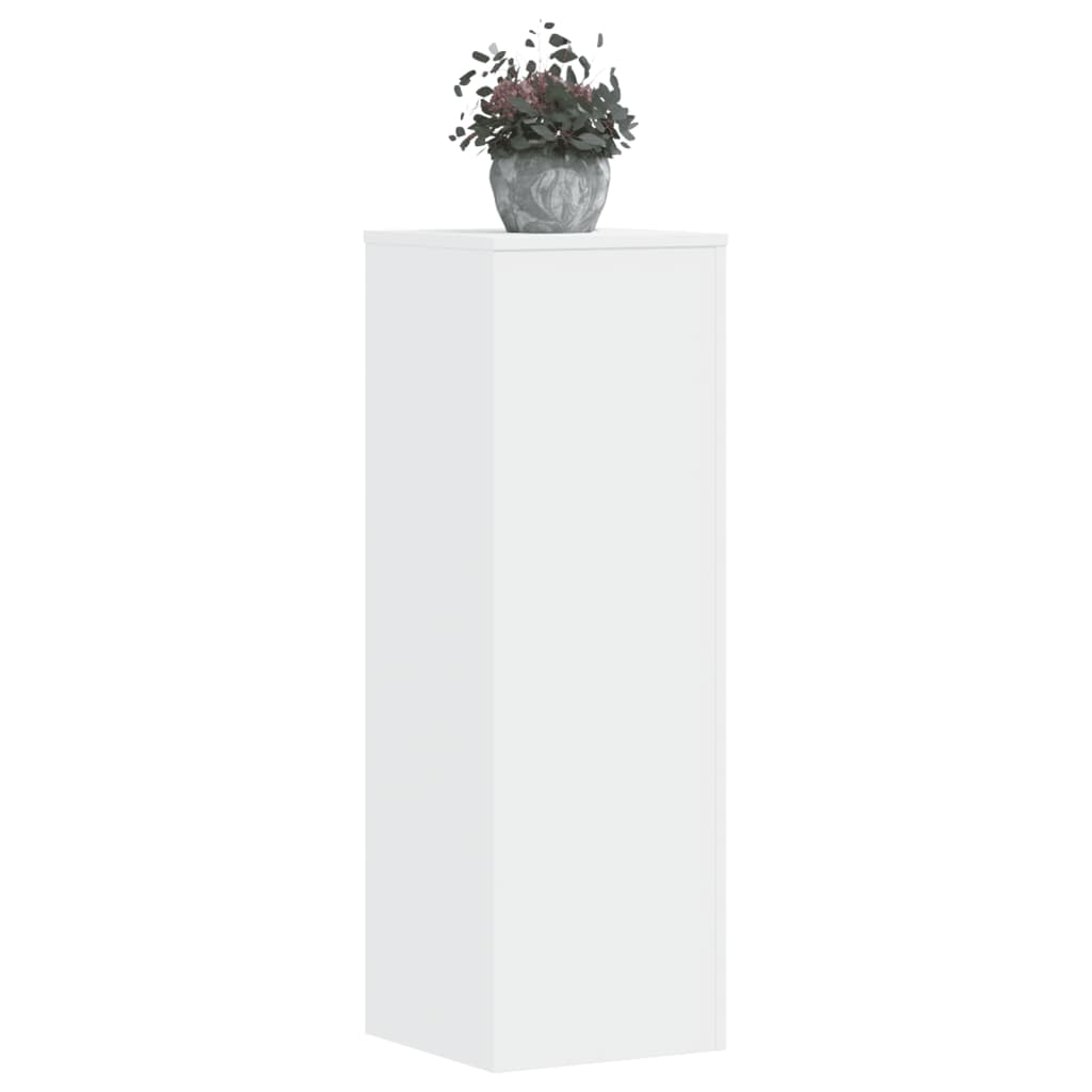 Taimealused 2 tk, valge, 33x33x100 cm, tehispuit