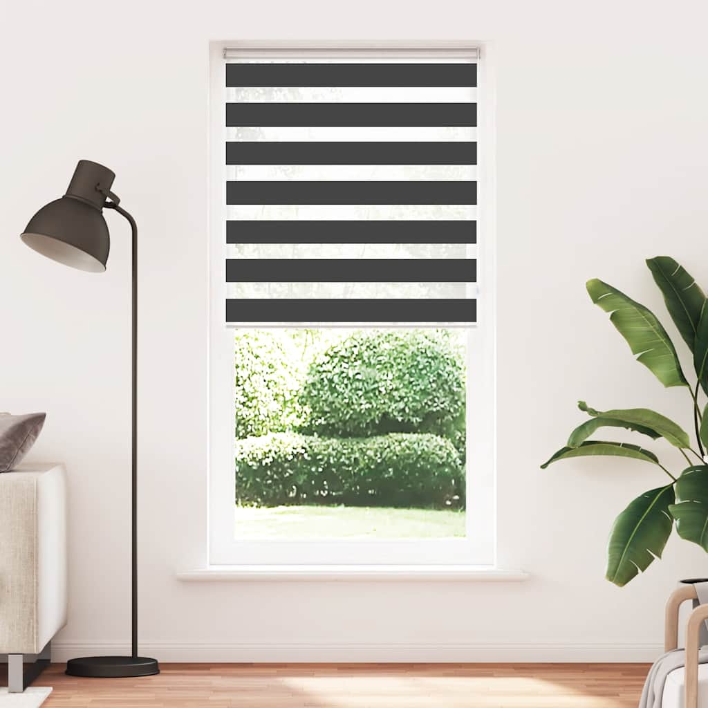 Sebrakardin, must, 115 x 230 cm, kangas, laius 110,9 cm, polüester