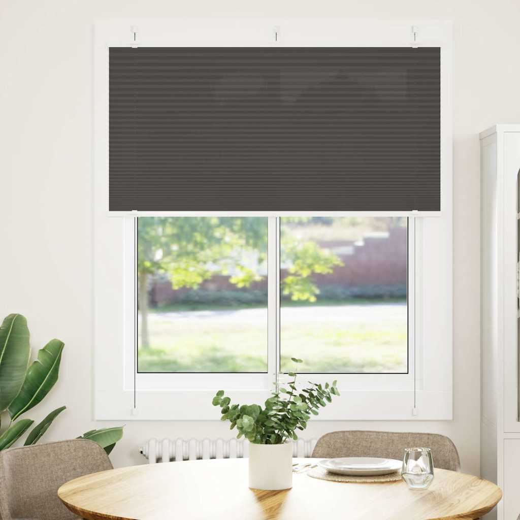 Plisseeritud ruloo must 120x100 cm kanga laius 119,4 cm