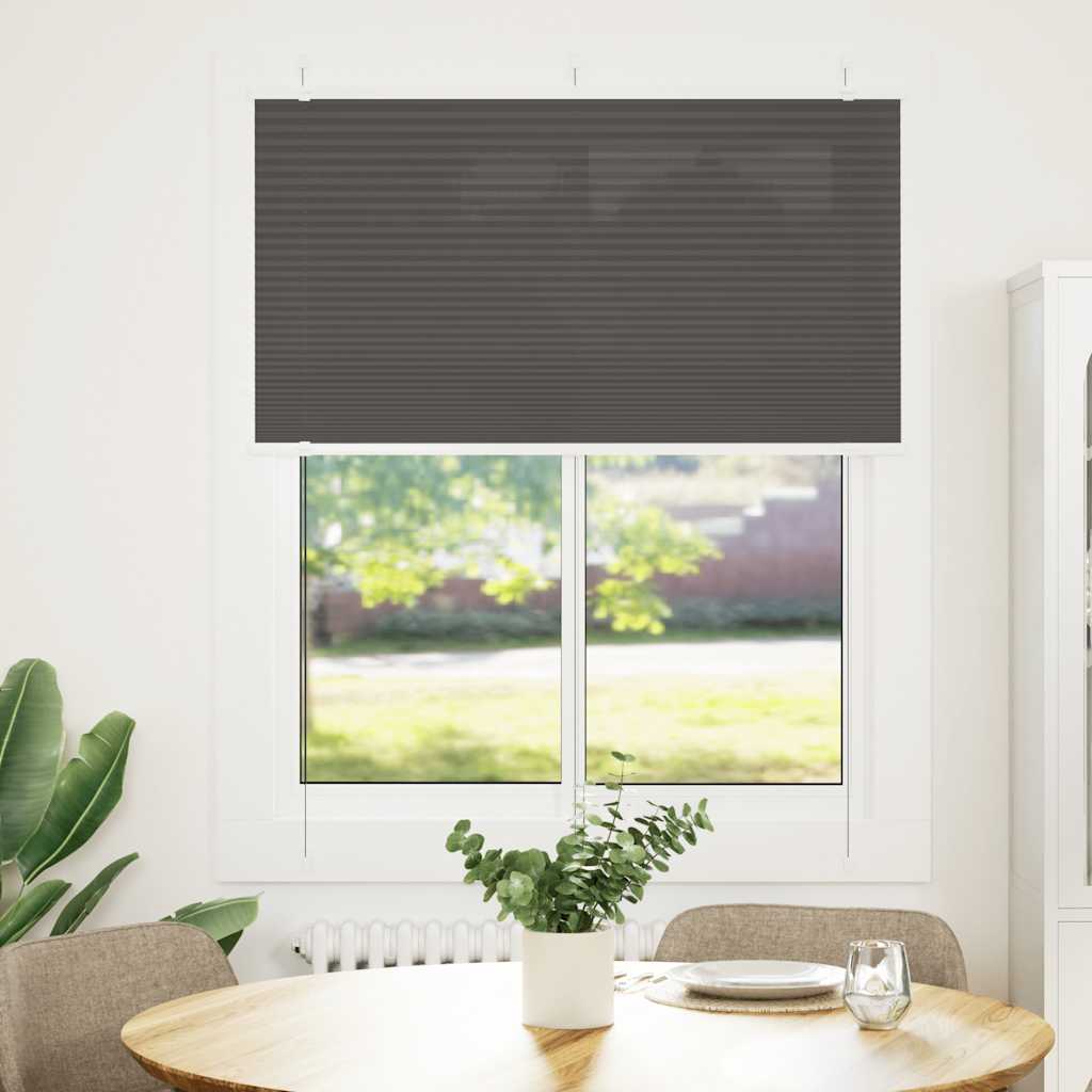 Plisseeritud ruloo must 105x150 cm kanga laius 104,4 cm