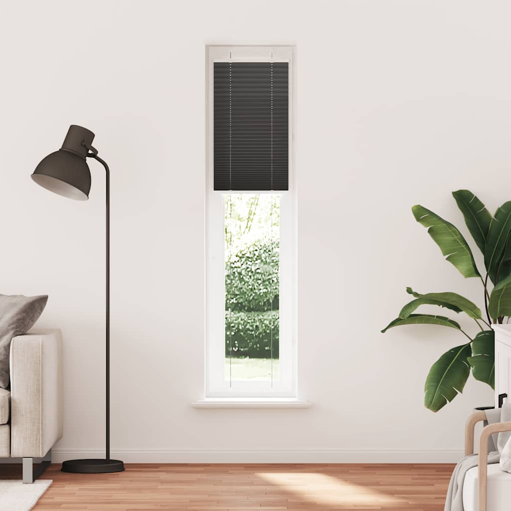Volditud ruloo must 50 x 200 cm kangast laius 49,4 cm polüester