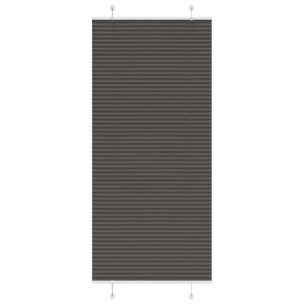 Plisseeritud ruloo must 90x200 cm kanga laius 89,4 cm polüester