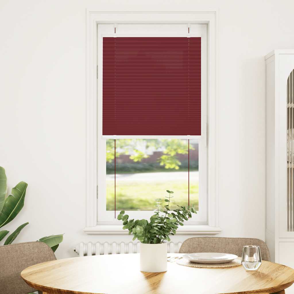 Plisseeritud ruloo Bordeaux punane 60x150 cm Kanga laius