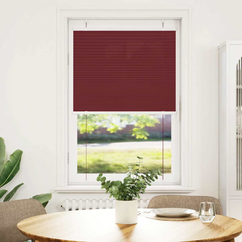 Plisseeritud ruloo Bordeaux punane 70x150 cm Kanga laius