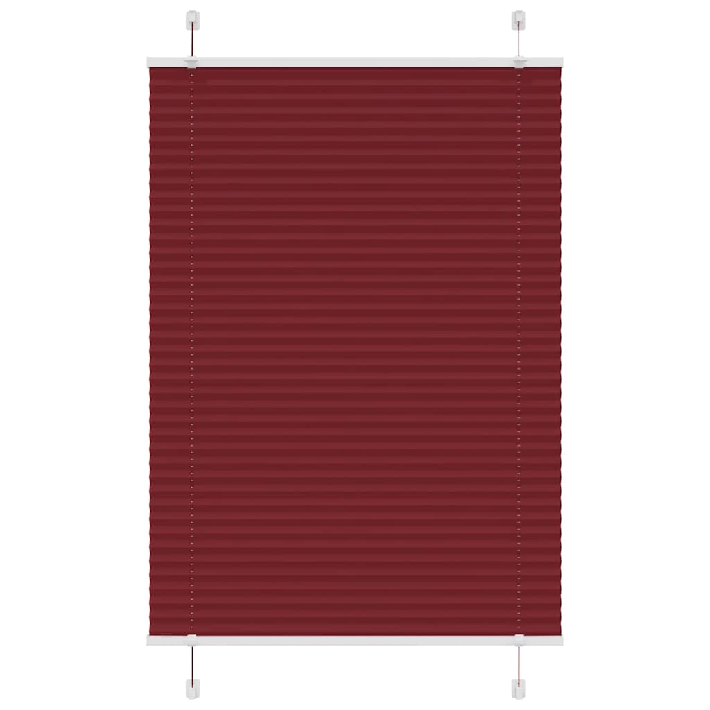 Plisseeritud ruloo Bordeaux punane 85x150 cm Kanga laius