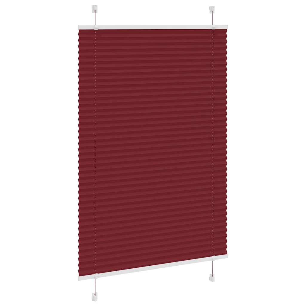 Plisseeritud ruloo Bordeaux punane 85x150 cm Kanga laius