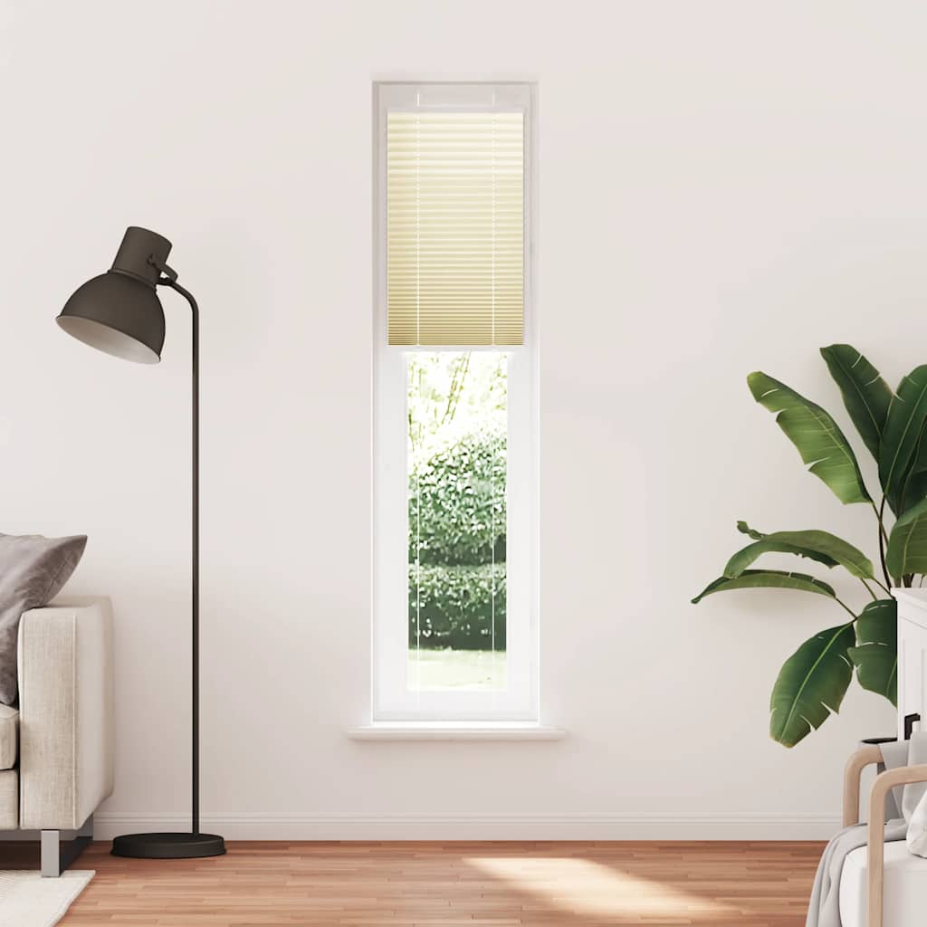 Volditud ruloo kreemikasvalge 40 x 200 cm kangast laius 39,4 cm polüester