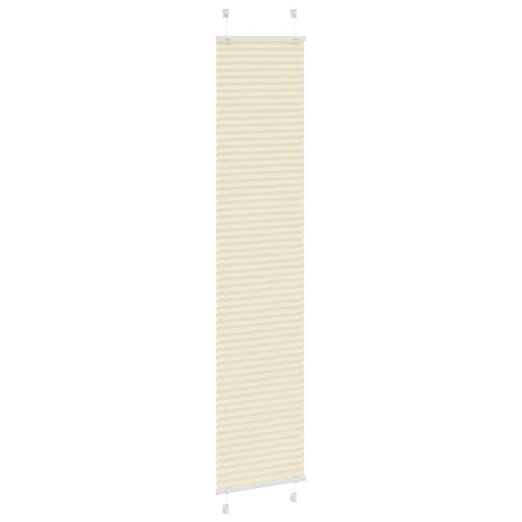Volditud ruloo kreemikasvalge 40 x 200 cm kangast laius 39,4 cm polüester