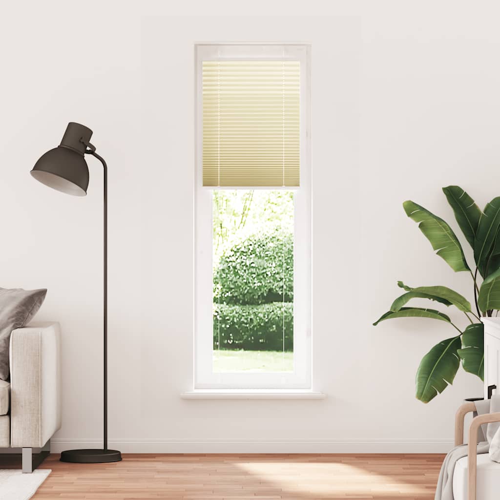 Volditud ruloo kreemikasvalge 60 x 200 cm kangast laius 59,4 cm polüester