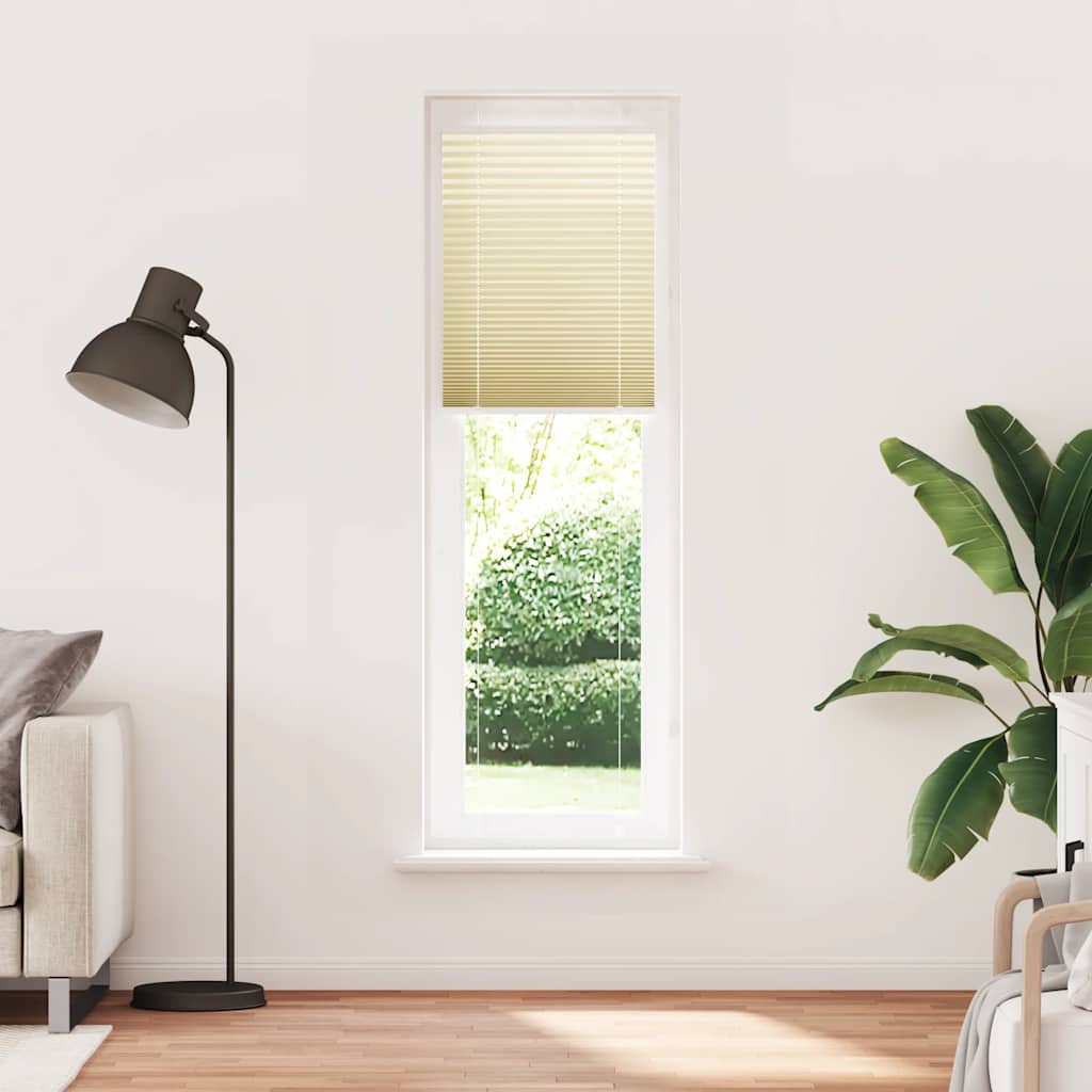 Volditud ruloo kreemikasvalge 65 x 200 cm kangast, laius 64,4 cm polüester