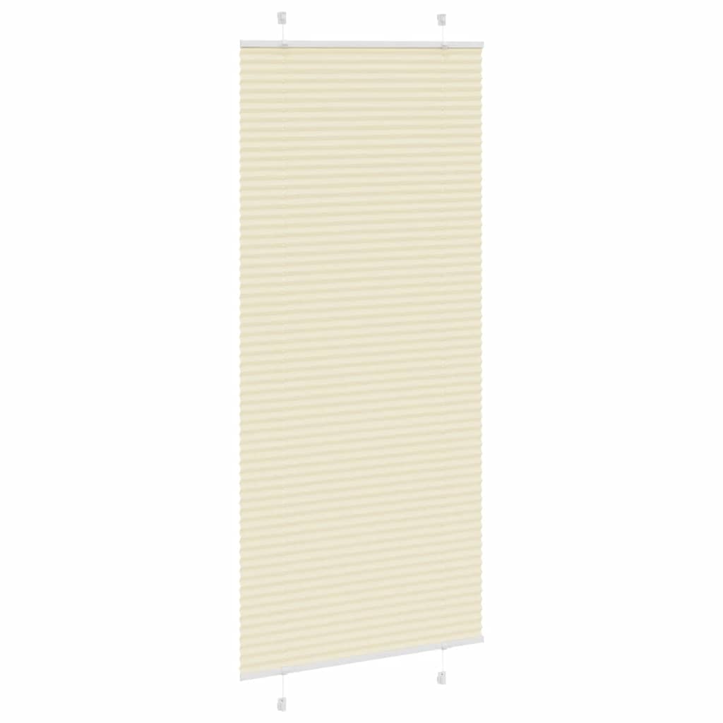 Volditud ruloo kreemjasvalge 95 x 200 cm kangast, laius 94,4 cm polüester