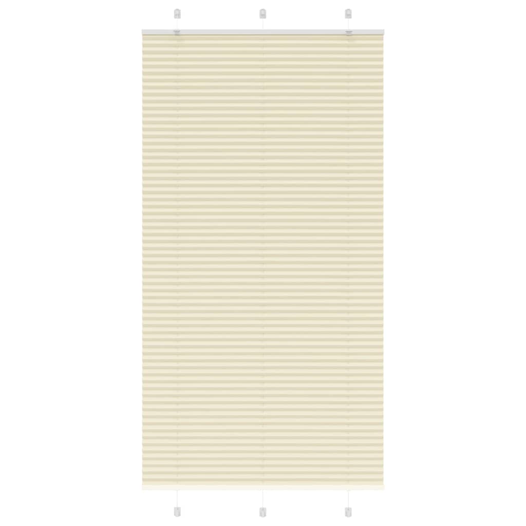 Volditud ruloo kreemikasvalge 105 x 200 cm kangast laius 104,4 cm polüester