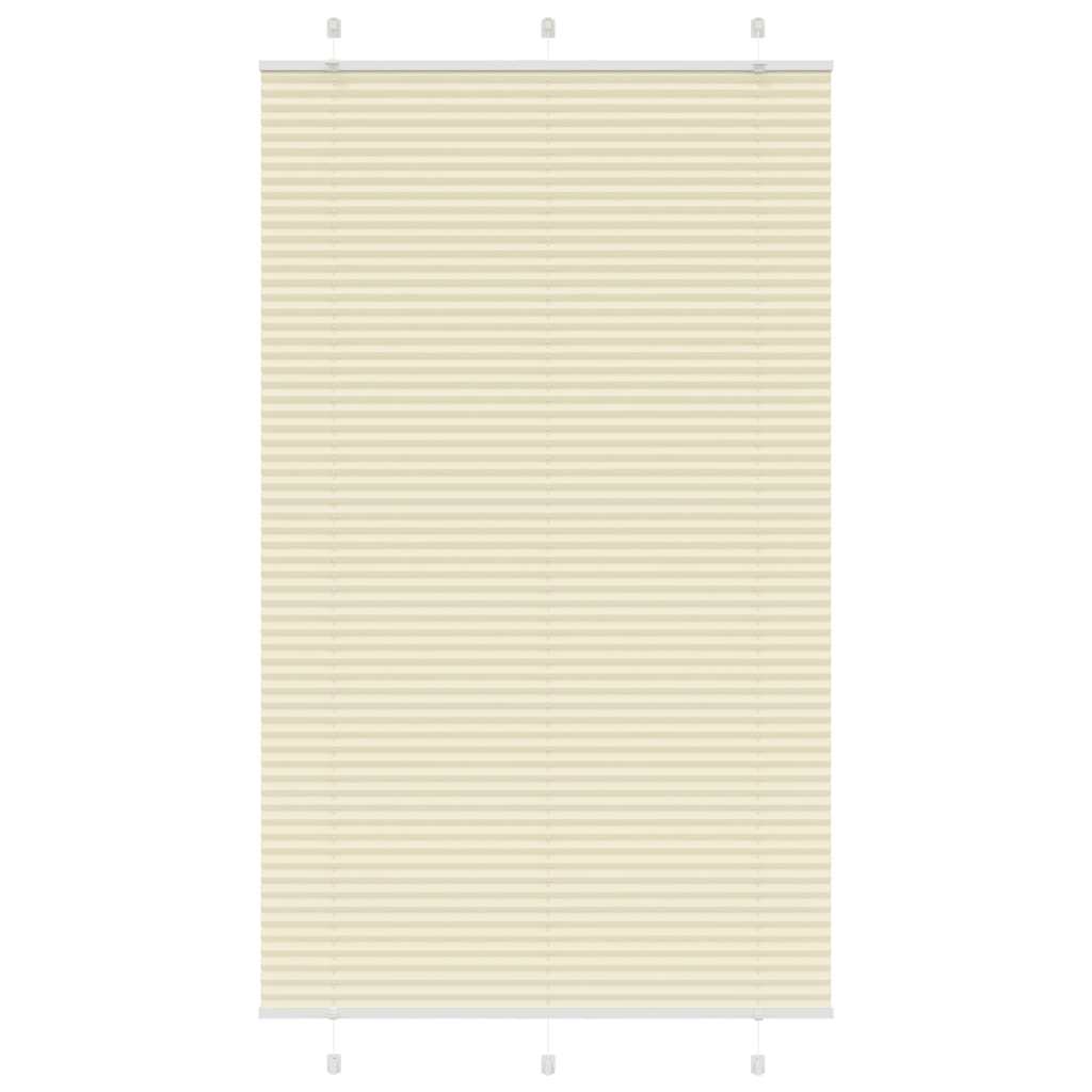 Volditud ruloo kreemikasvalge 110 x 200 cm kangast laius 109,4 cm polüester