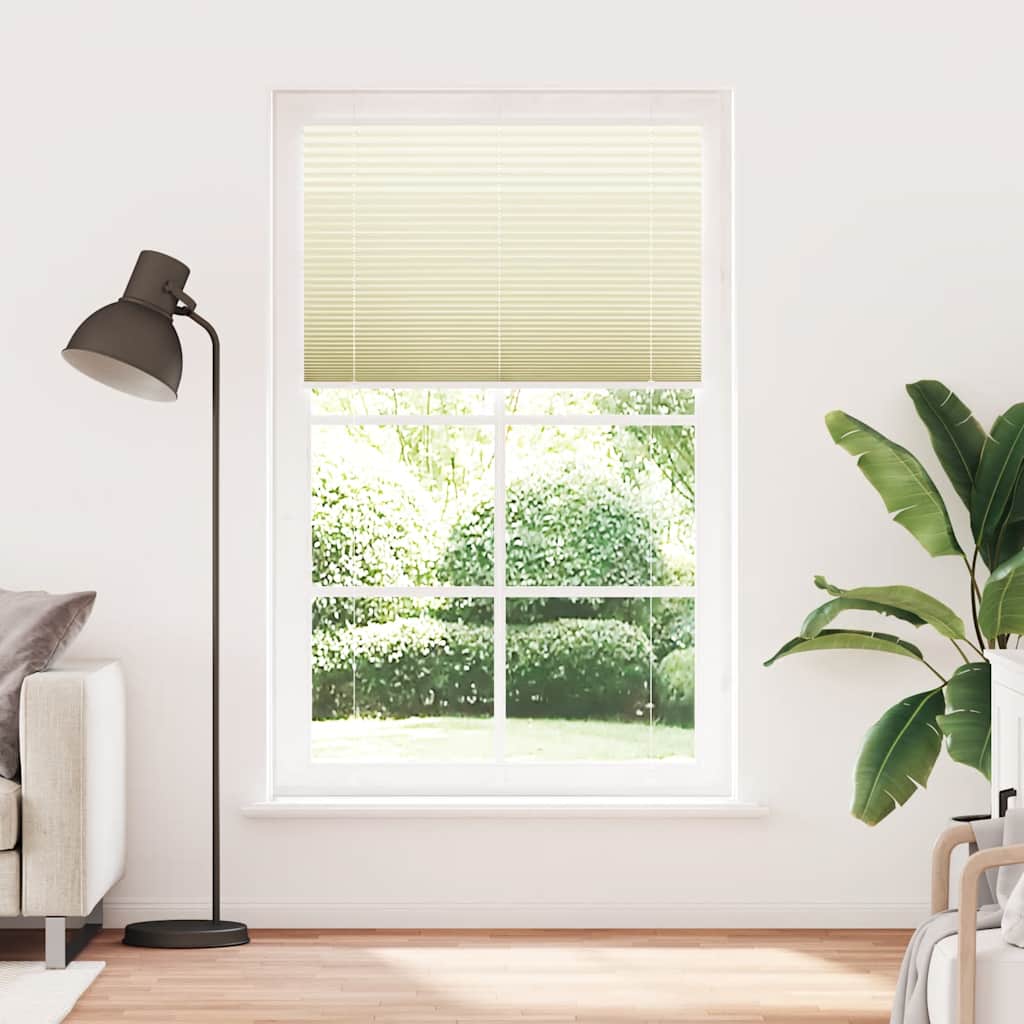 Volditud ruloo kreemikasvalge 110 x 200 cm kangast laius 109,4 cm polüester
