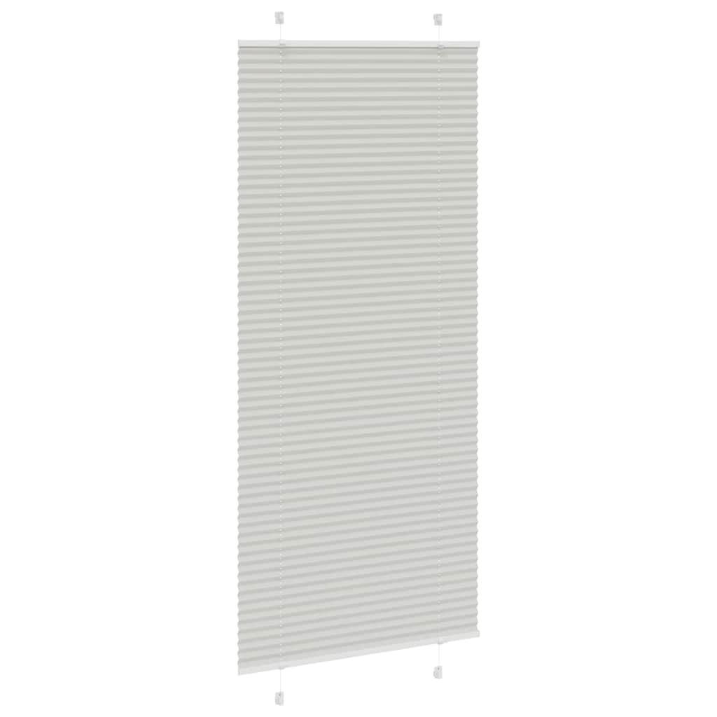 Plisseeritud ruloo helehall 95x200 cm kanga laius 94,4 cm