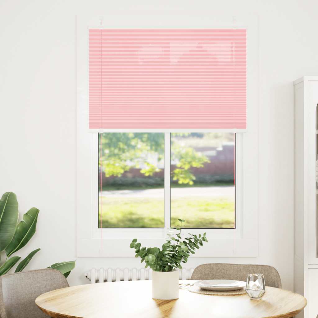 Plisseeritud ruloo roosa 100x150 cm kanga laius 99,4 cm
