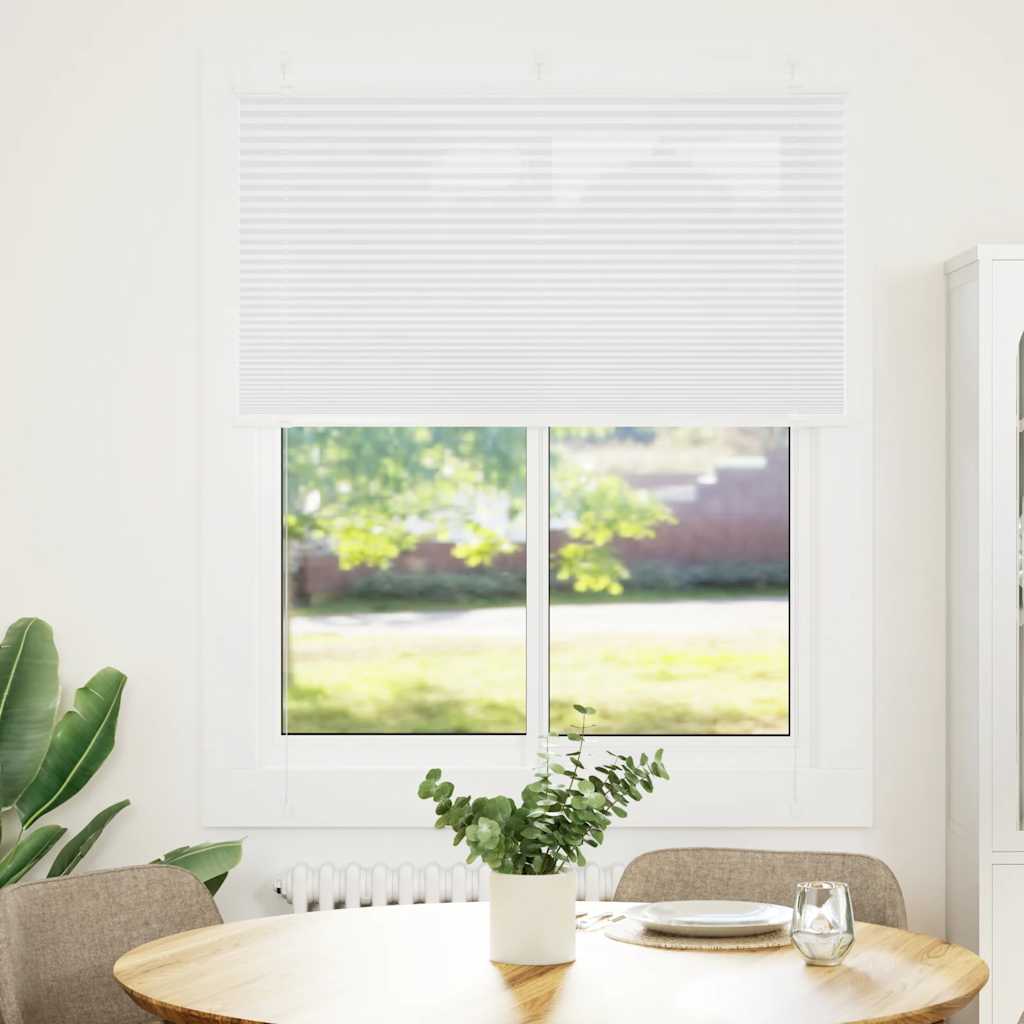 Plisseeritud ruloo valge 105x100 cm kanga laius 104,4 cm