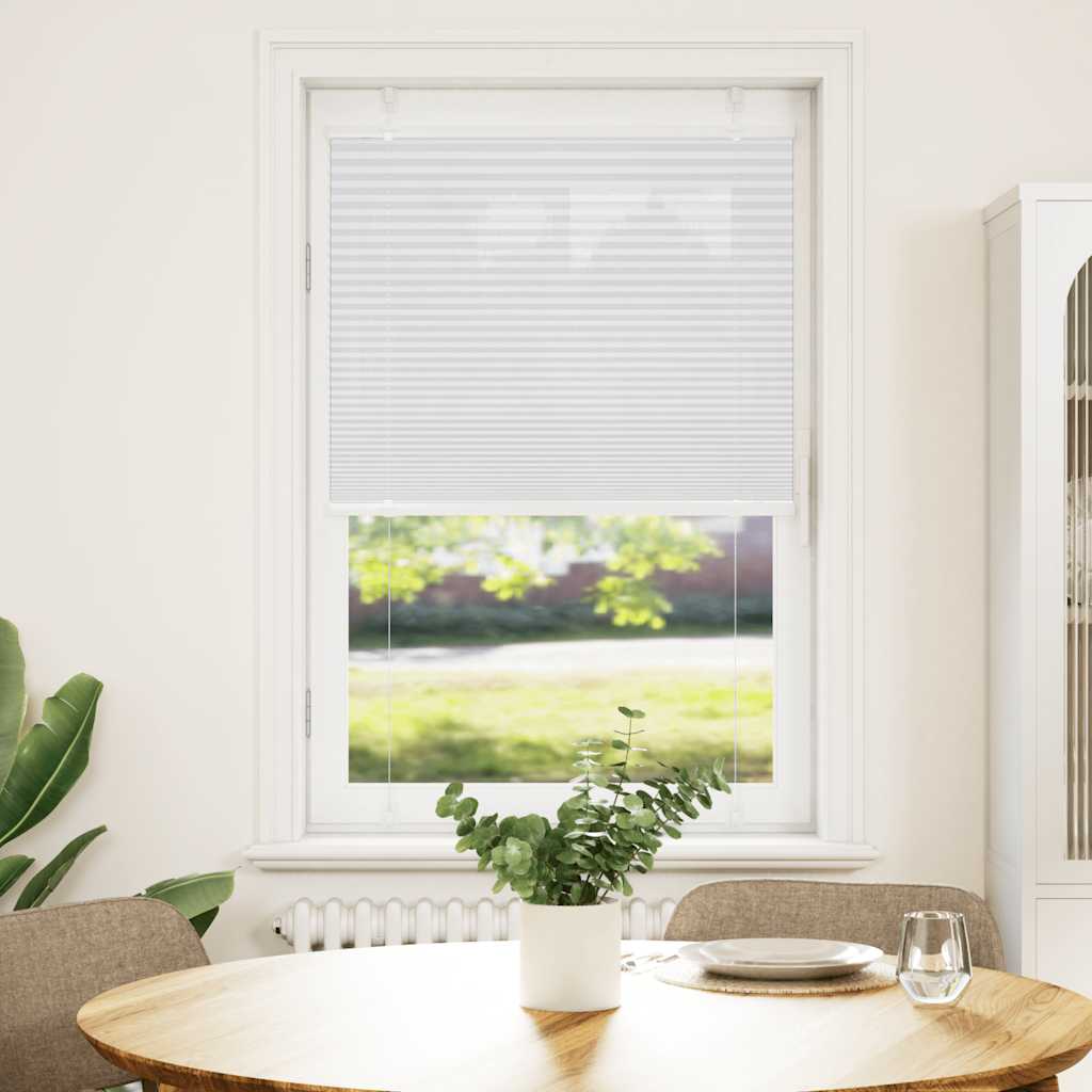 Plisseeritud ruloo valge 80x150 cm kanga laius 79,4 cm