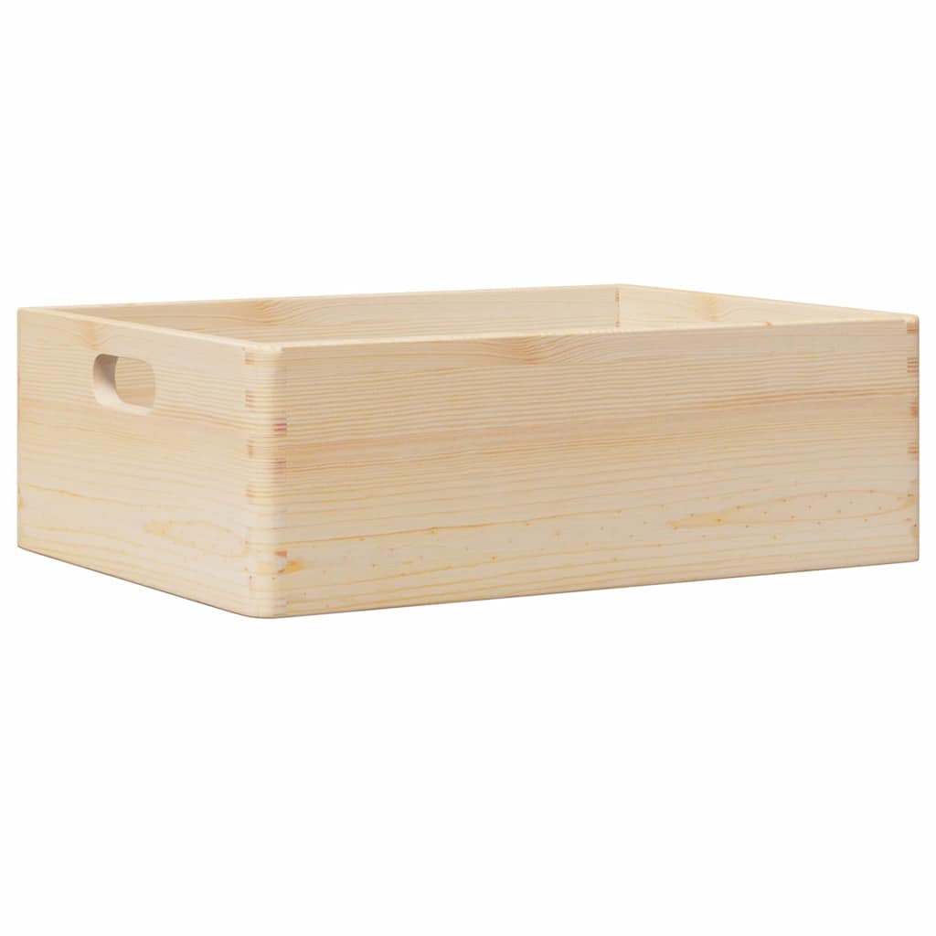 Puidust kast käepidemetega 40x30x13 cm täispuit männipuit