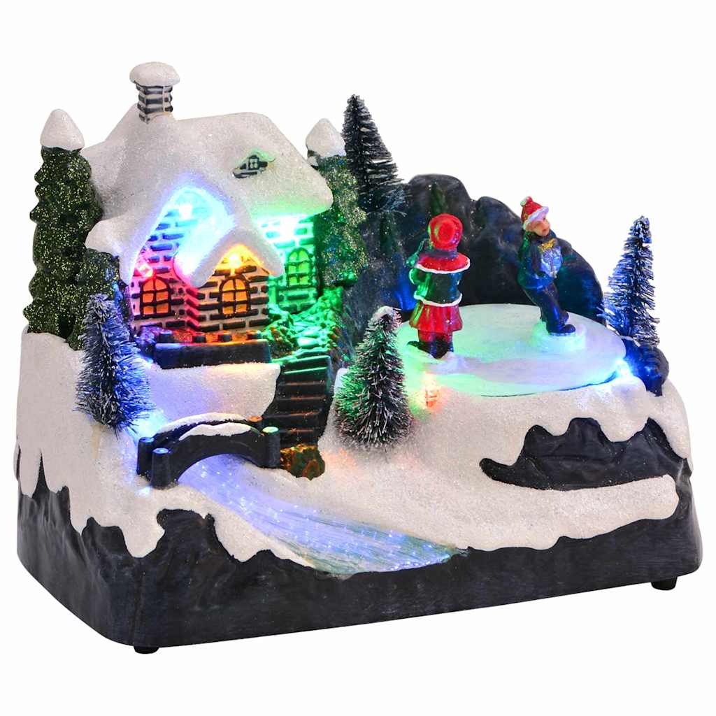 Mini jõululinnakese 16 x 11,5 x 13 cm Plastmass Mitmevärviline