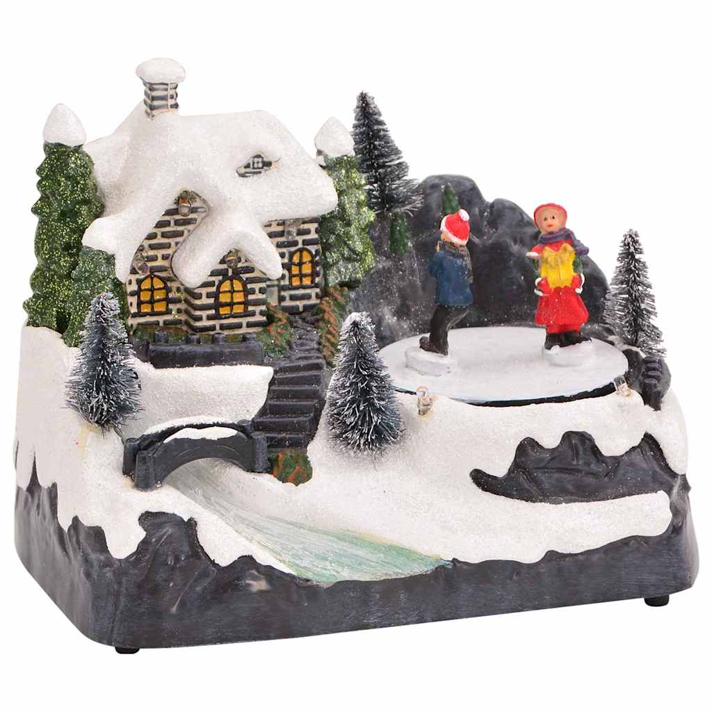 Mini jõululinnakese 16 x 11,5 x 13 cm Plastmass Mitmevärviline