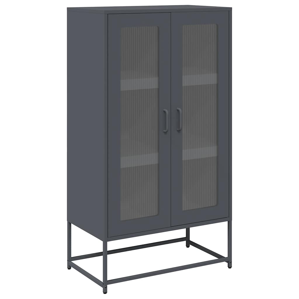 Highboard Antratsiit 68x39x123 cm Teras