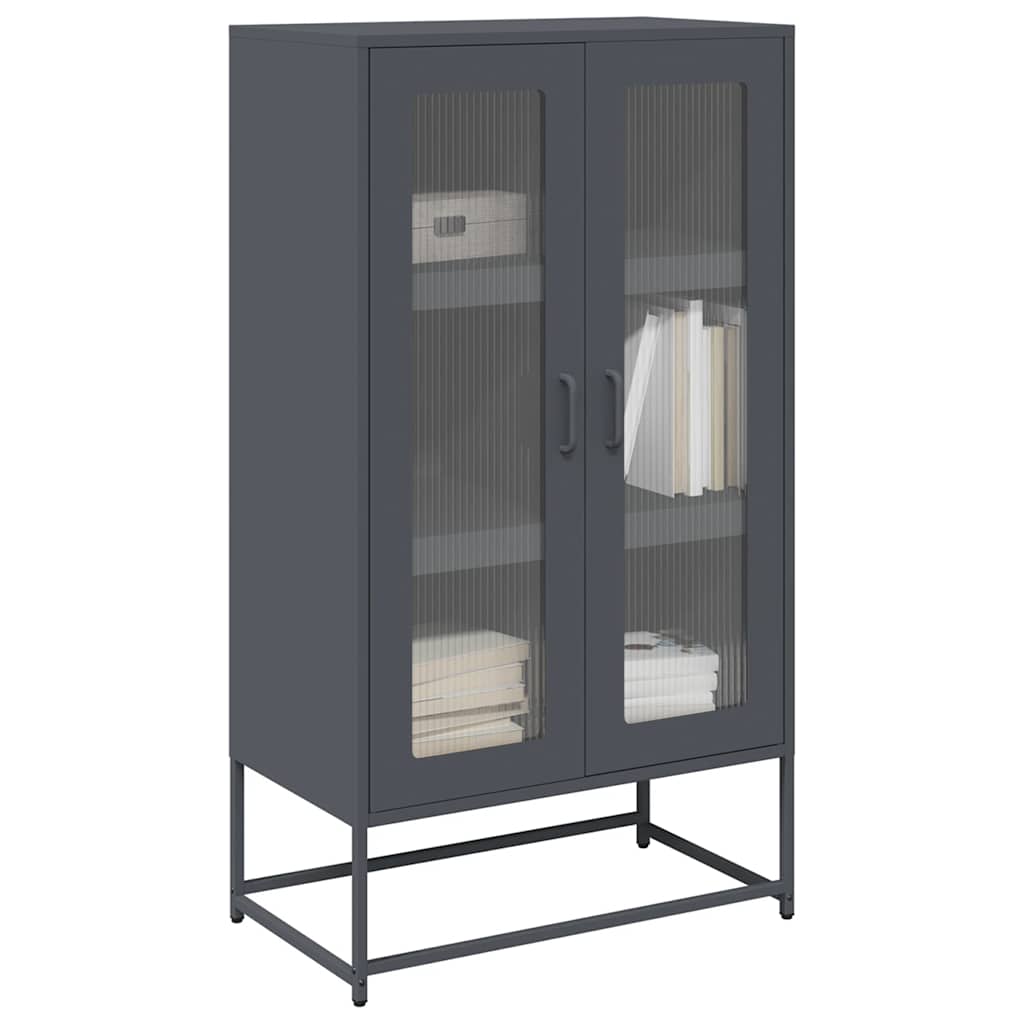 Highboard Antratsiit 68x39x123 cm Teras