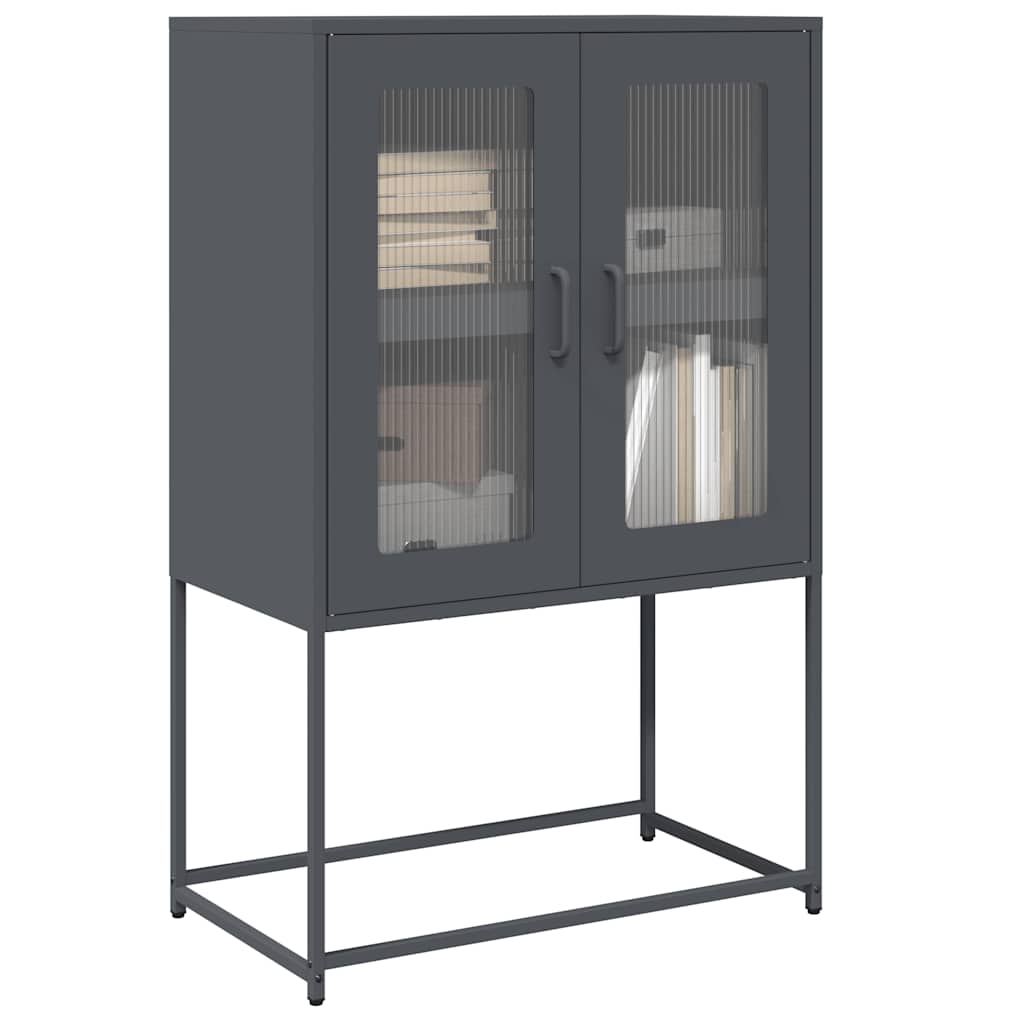 Highboard Antratsiit 68x39x107 cm Teras