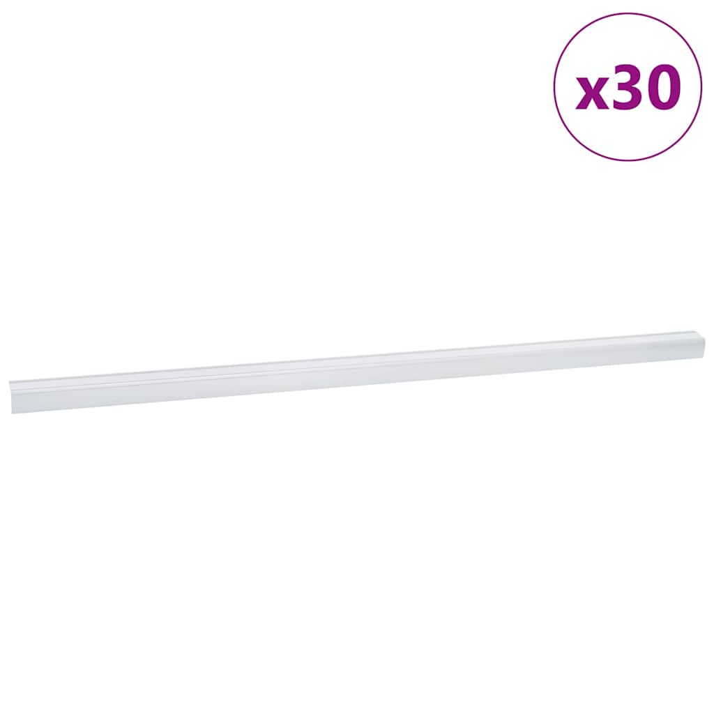 Trepiastme servaprofiilid 30 tk Hõbedane 67 x 3.5 x 3 cm
