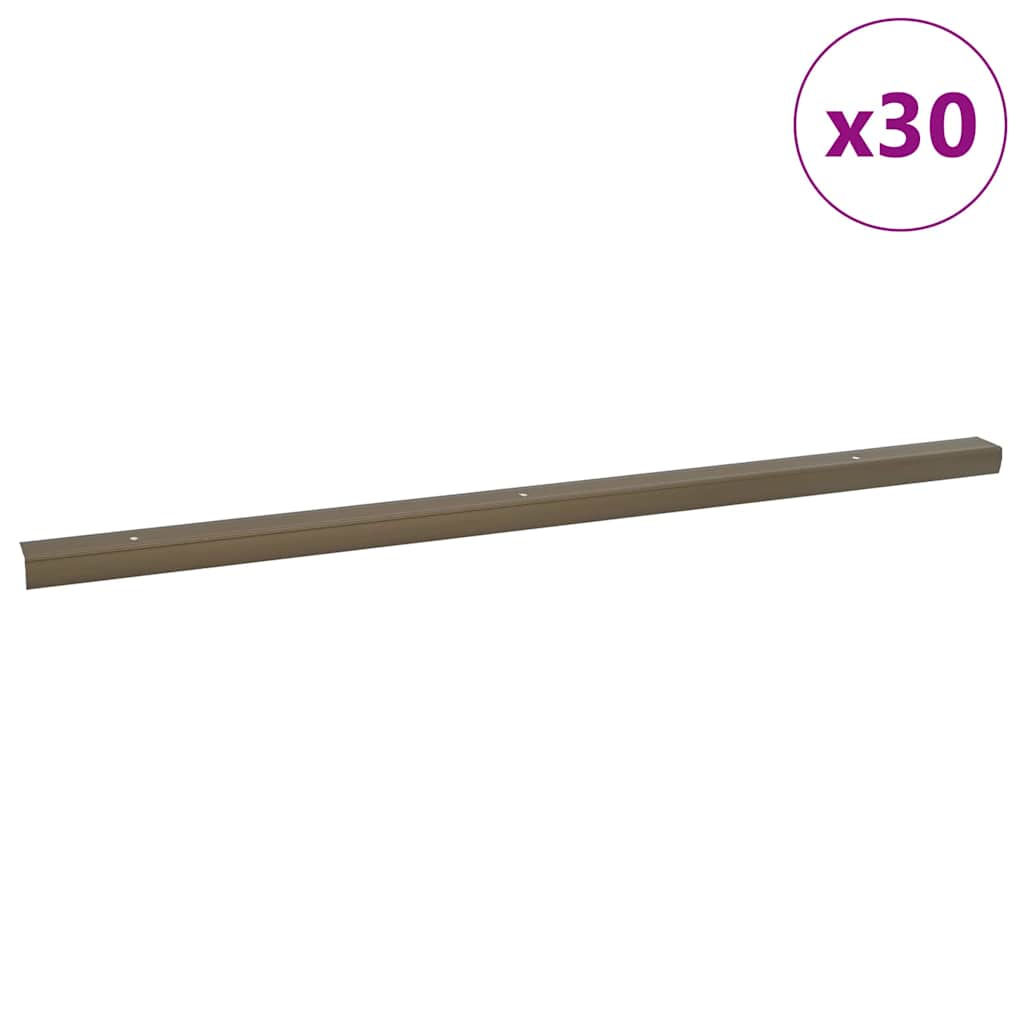 Trepiastme servaprofiilid 30 tk Pruun 67 x 3 x 2 cm Alumiinium