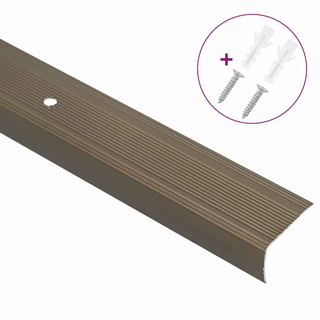 Trepiastme servaprofiilid 30 tk Pruun 67 x 3 x 2 cm Alumiinium