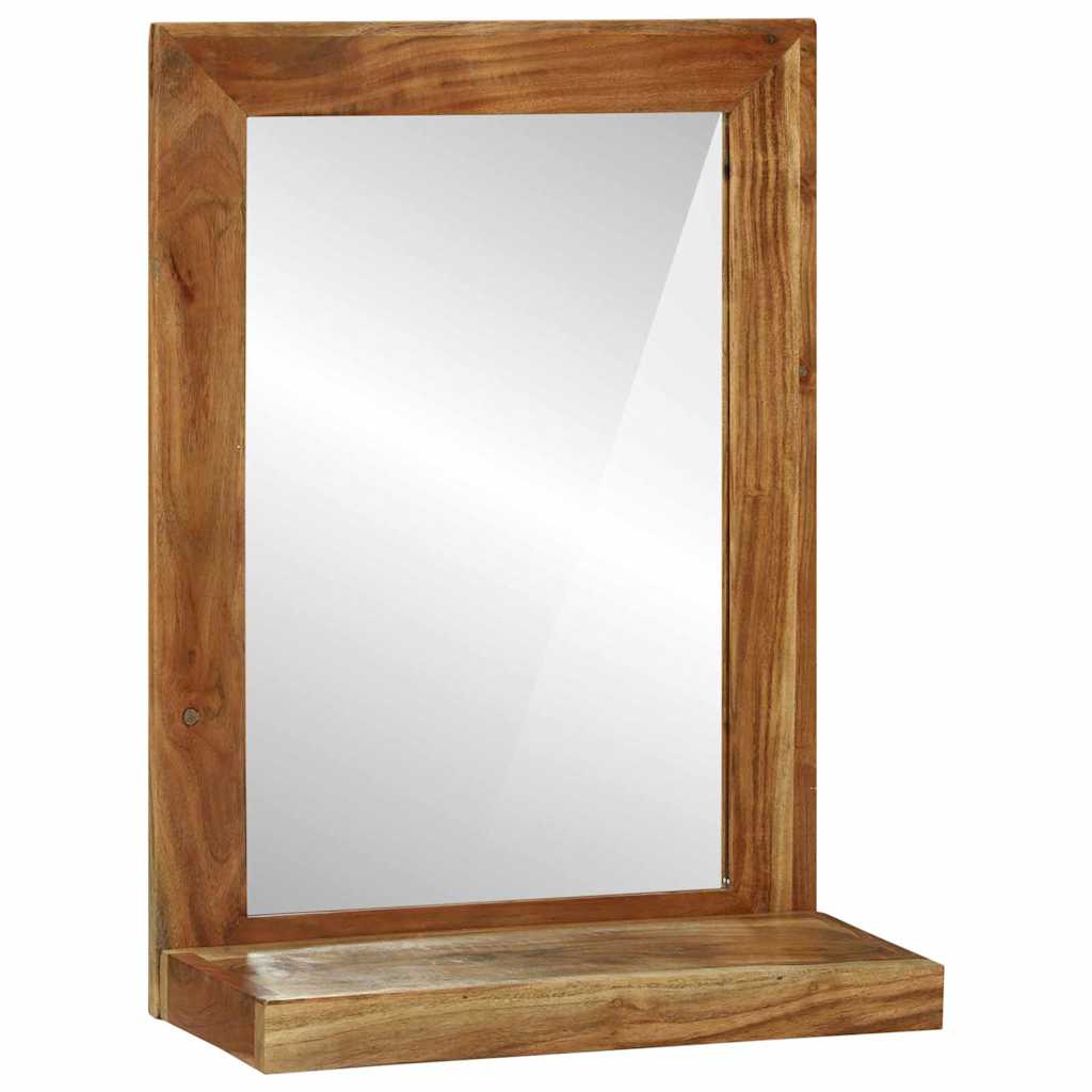 Vannitoa peegel riiuliga Pruun 50 x 22 x 70 cm Tugev akatsiapuu