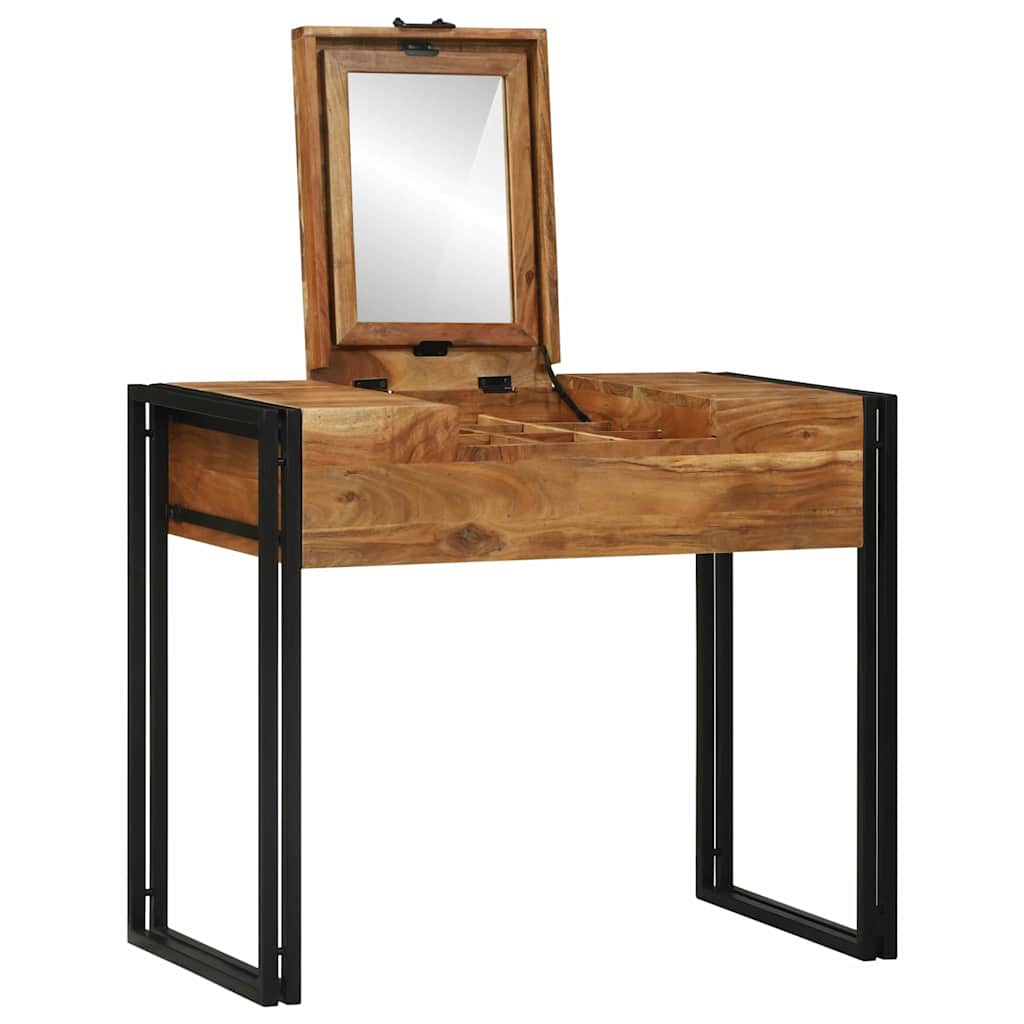 Magamistoa meikimislaudade Pruun 90 x 50 x 75 cm Akaatsiapuit