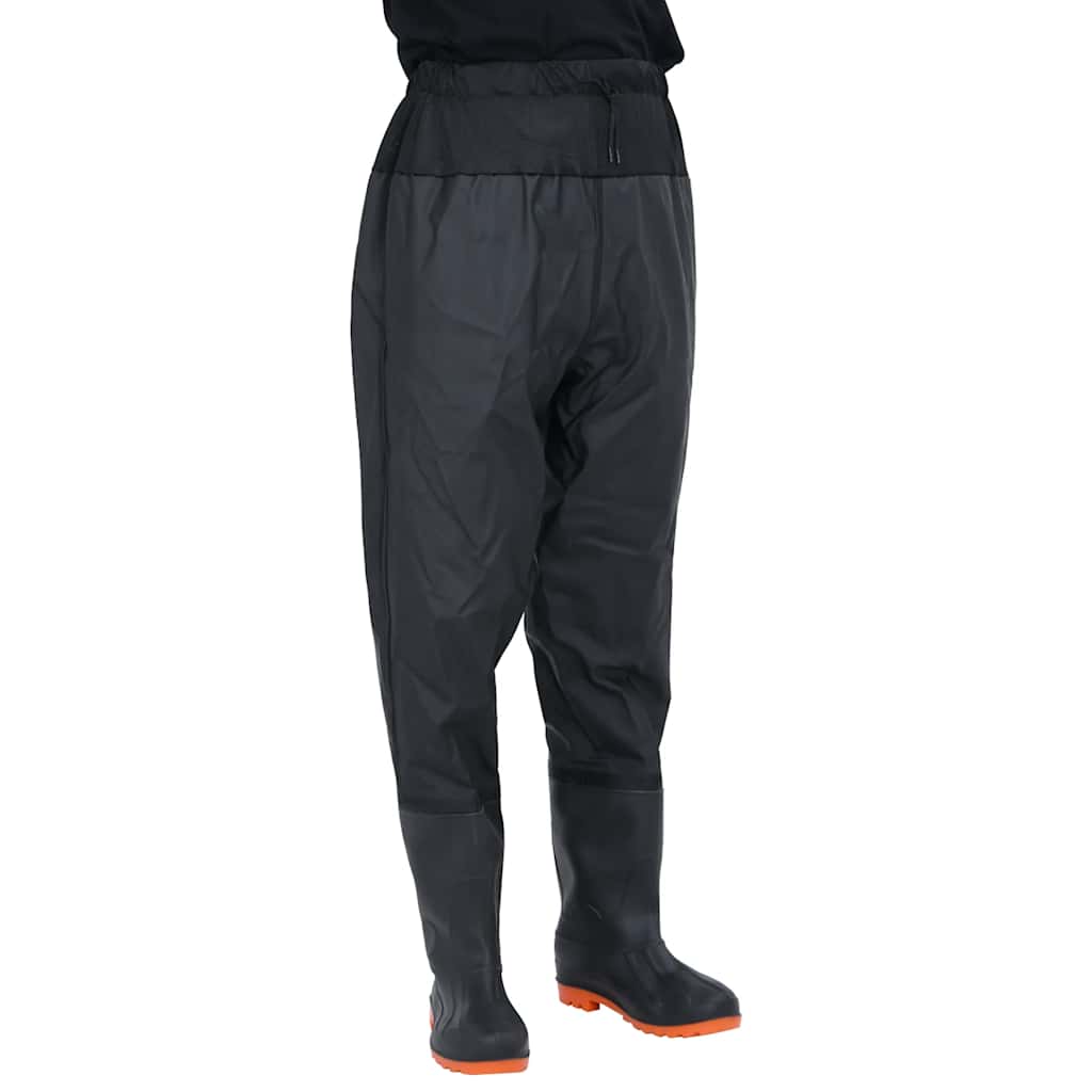 Waist waders koos saabastega, must, suurus 43