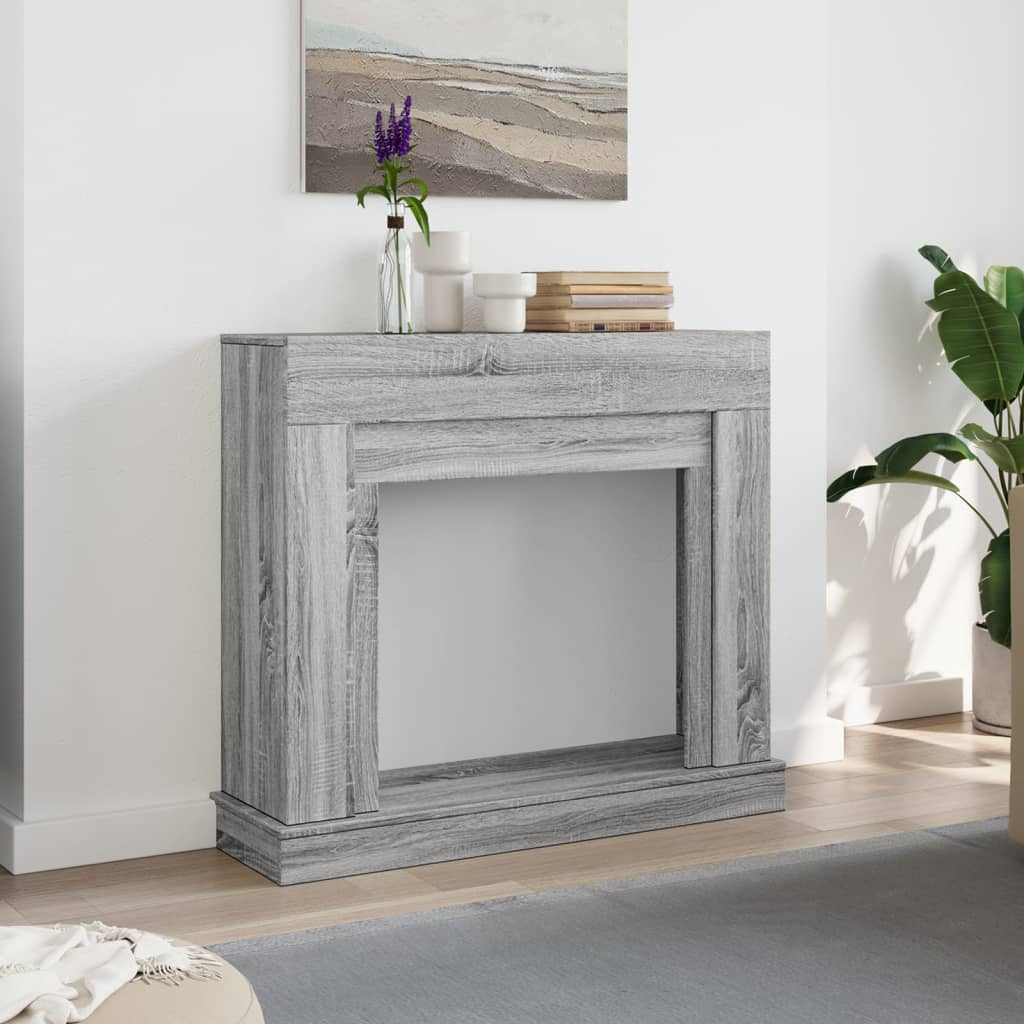Kamina ümbritsev osa, hall Sonoma tamm 100x30x87,5 cm tehispuit