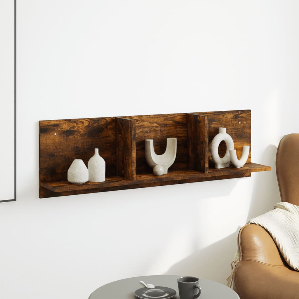 Seinakapp, 100x16,5x30 cm, suitsutatud tamm, tehispuit