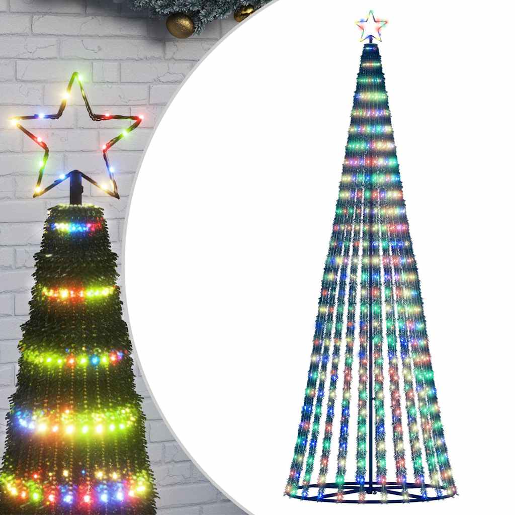 LED jõulupuu 475 LED värviline 247 cm
