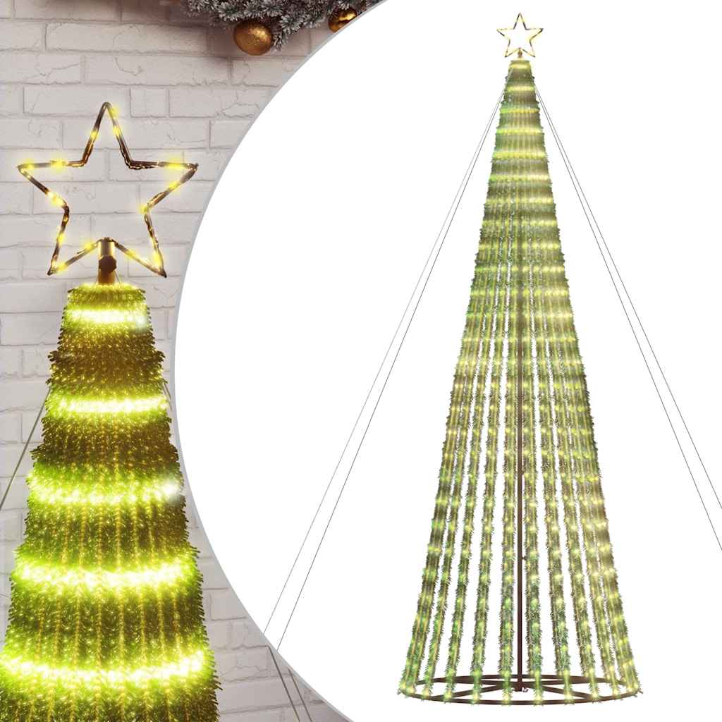 LED jõulupuu, 320 LEDi, soe valge, 403 cm