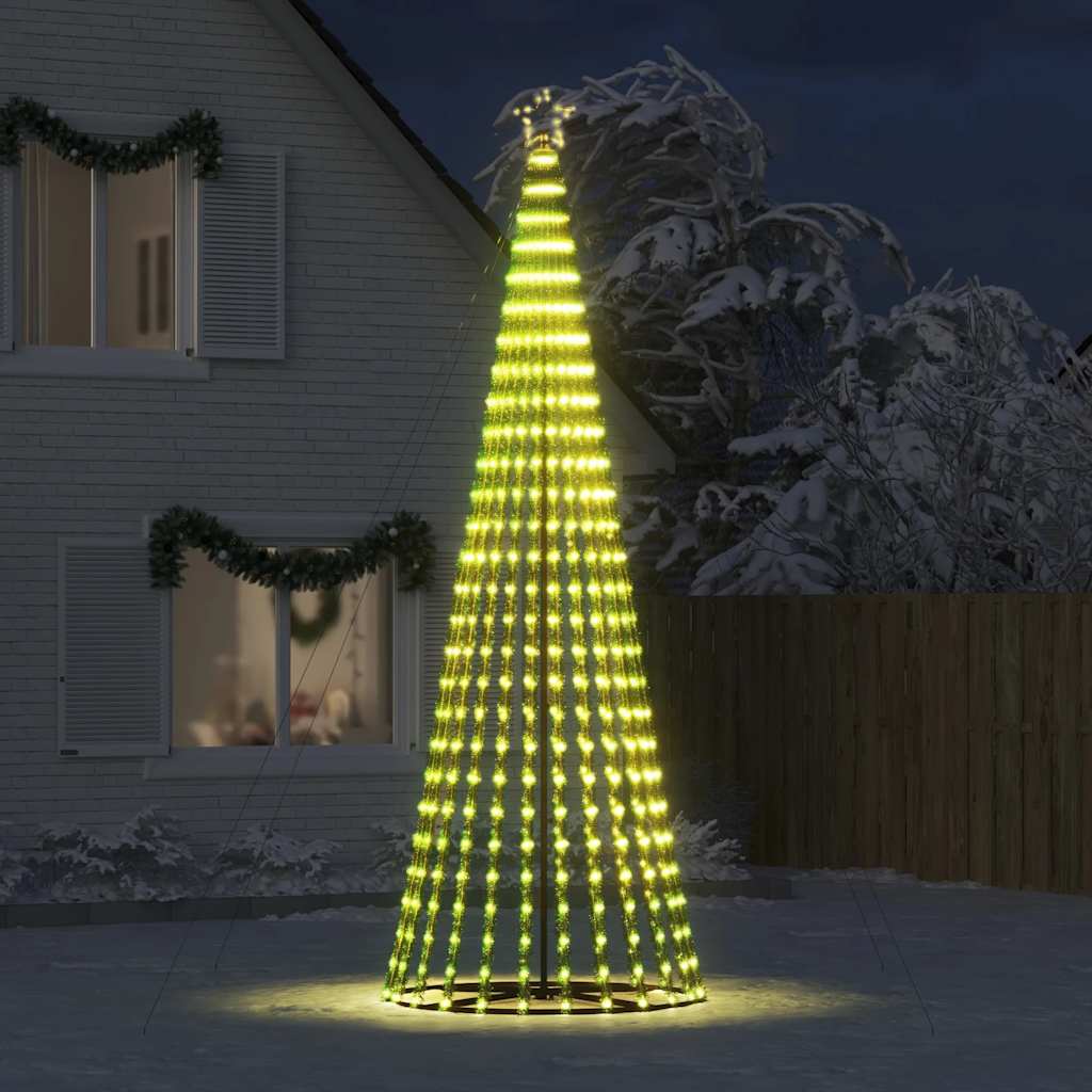 LED jõulupuu, 320 LEDi, soe valge, 403 cm
