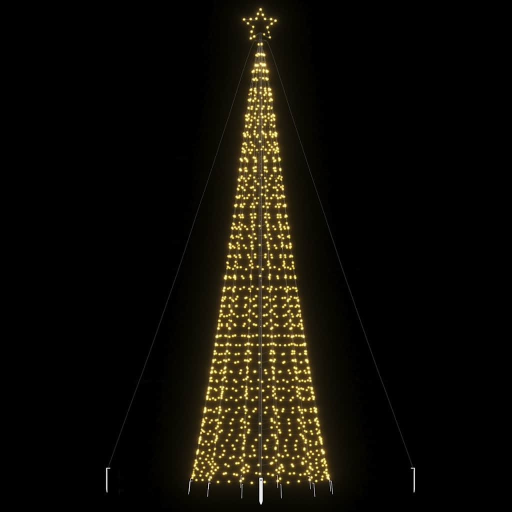LED-jõulupuu naeltega 1534 LED-i Soe valge 500 cm