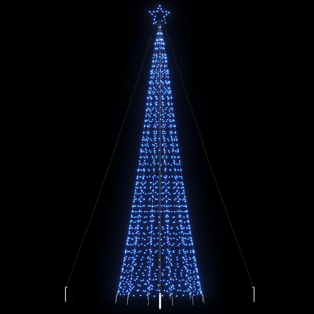 LED jõulupuu naeltega, 1534 LEDi, sinine, 500 cm