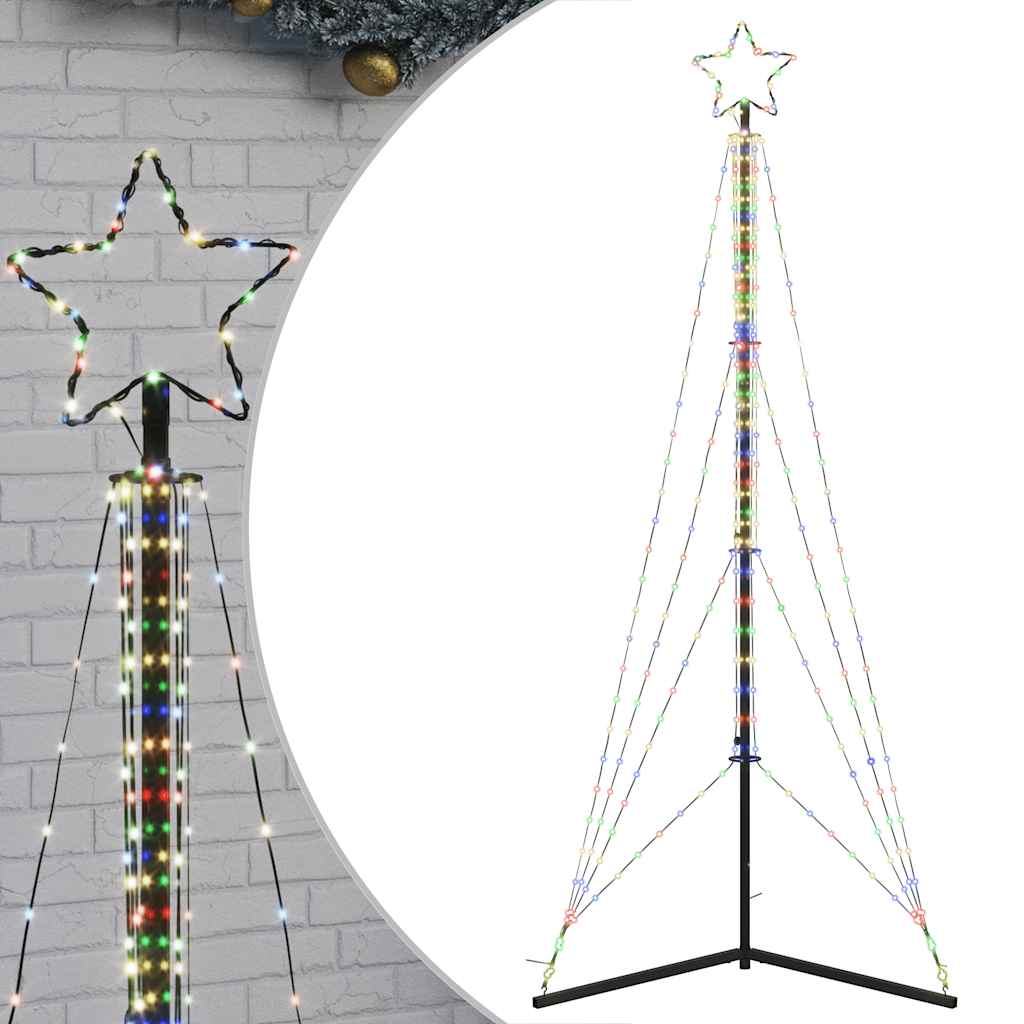 LED jõulupuu 483 LED värviline 240 cm