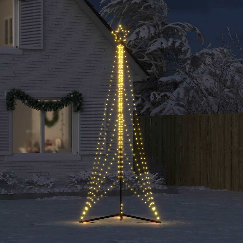 LED jõulupuu, 525 LEDi, soe valge, 302 cm
