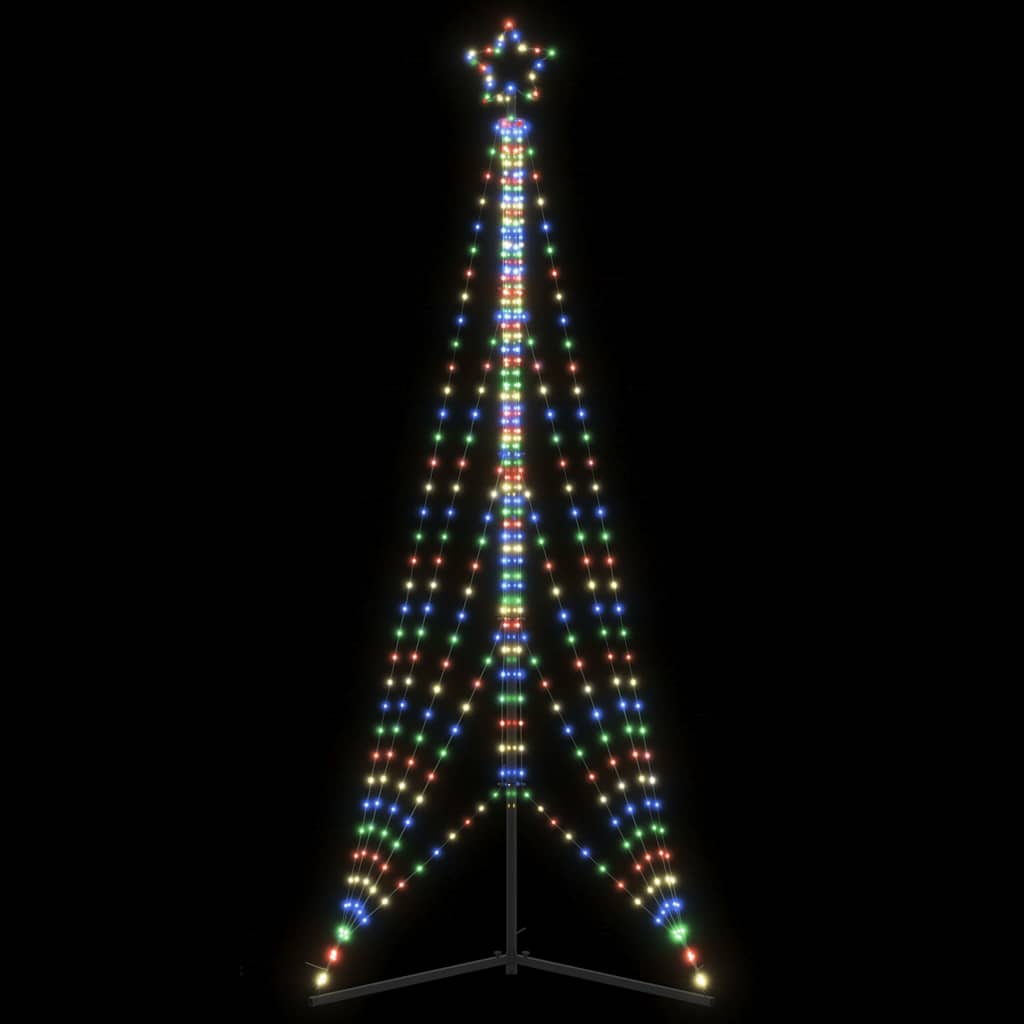 LED jõulupuu, 363 LEDi, värviline , 182 cm