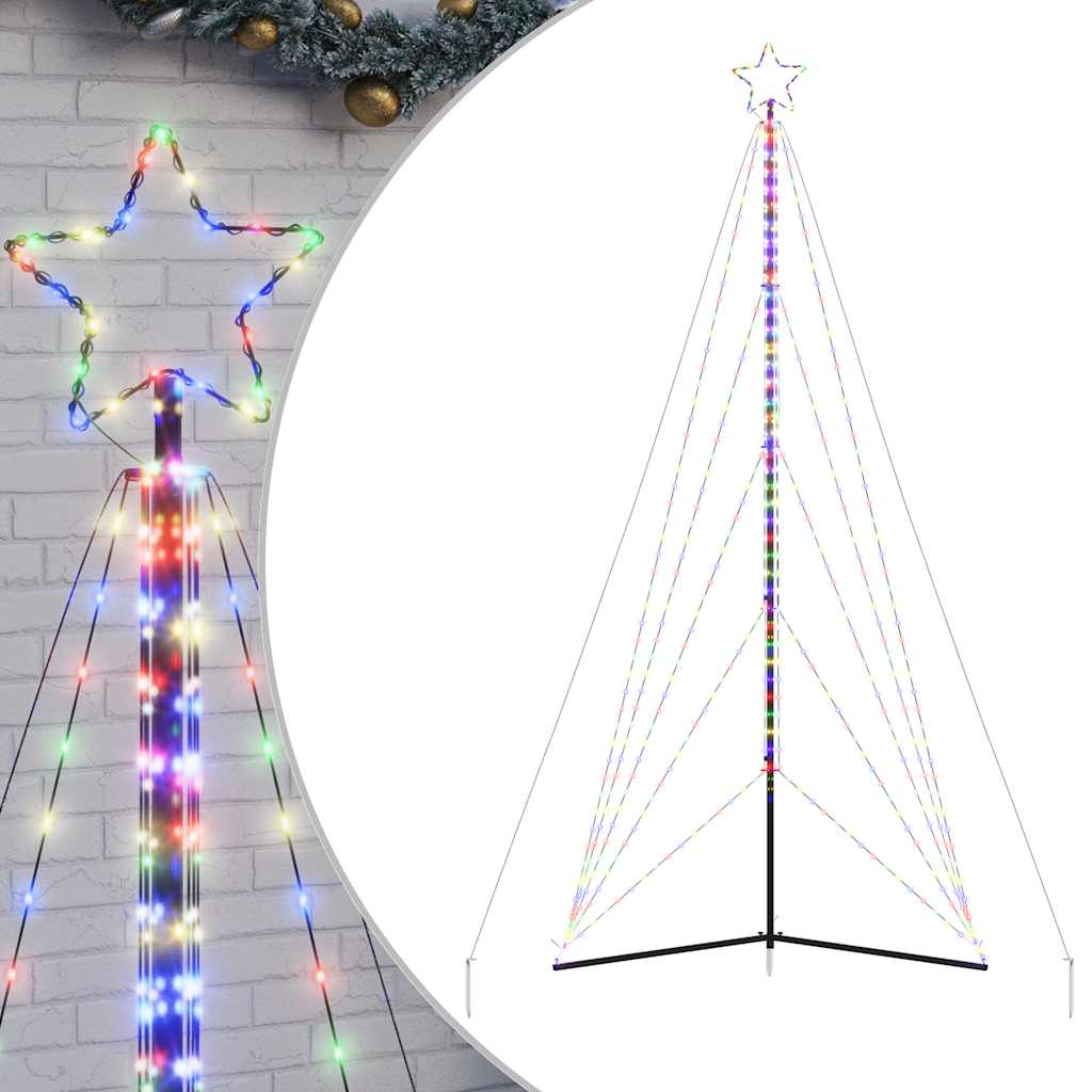 LED jõulupuu 615 LED värviline 404,5 cm