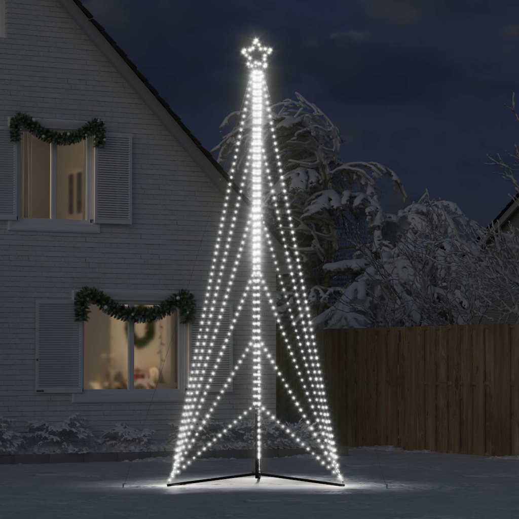 LED jõulupuu 861 LED külm, valge 478 cm