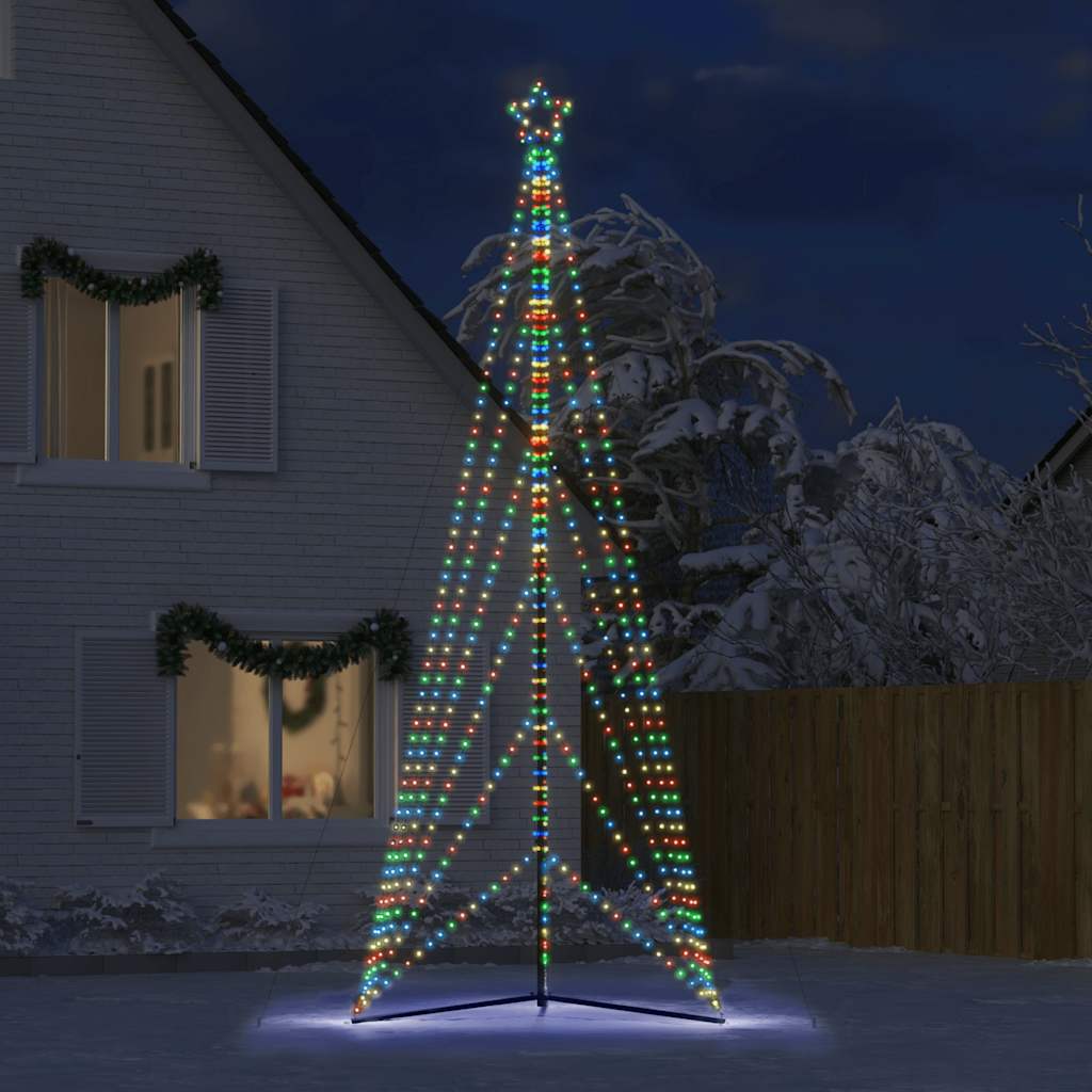LED jõulupuu, 861 LEDi, värviline , 478 cm