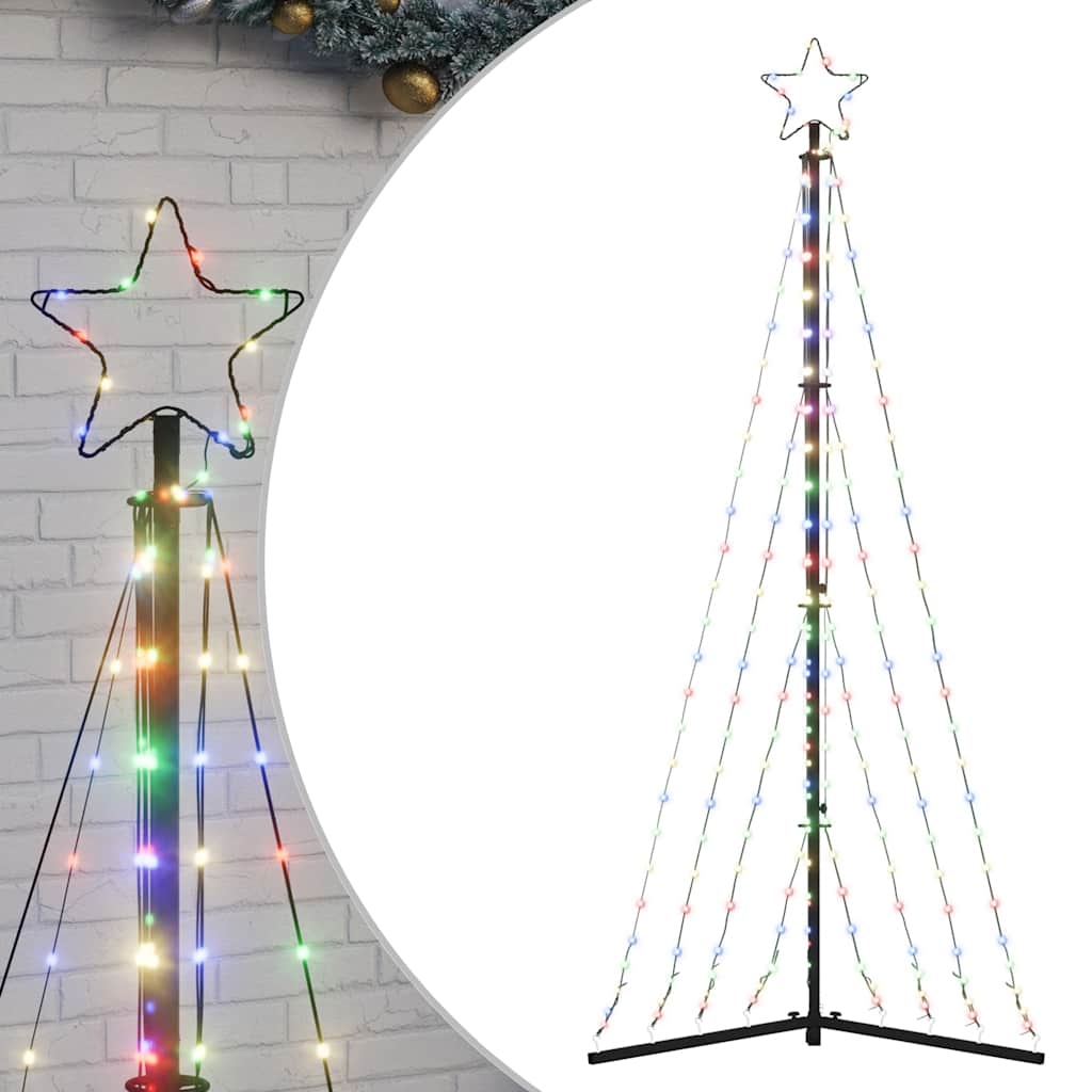 LED jõulupuu, 339 LEDi, värviline , 187 cm